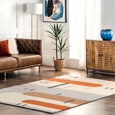 contemporary abstract wool area rug