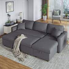 L Shaped Living Room Upholstery Sleeper