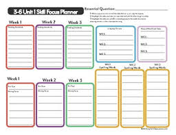 Unit And Weekly Planner For Benchmark Advance Grades 3 6 Tpt