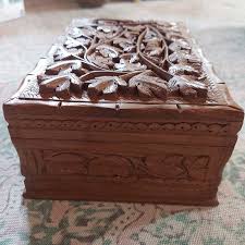 doldar handmade walnut wood jewelry box