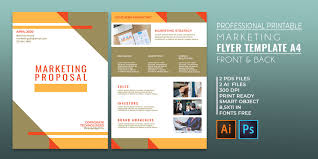 Professional Marketing Flyer 2 Templates A4
