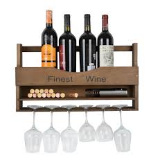 Decor Wall Mounted Wooden Wine Rack
