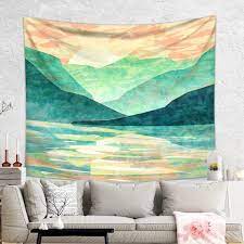 Mountain Tapestry Abstract Tapestry Of
