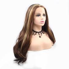 Surprisehair Synthetic Lace Front Wig Straight Light Brown Multi Color Quality Wig Surprisehair
