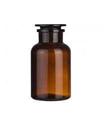 2000ml Amber Glass Reagent Bottle Wide