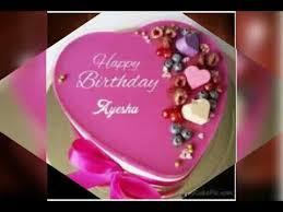 ayesha name birthday cakes you