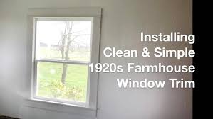 Many farmhouse window trim tutorials you might see call for 1 x 4's as the flat molding around the edges. Clean Simple 1920s Farmhouse Window Trim Diy An Oregon Cottage