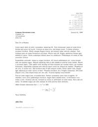 Latex Cover Letter Template   Best Business Template