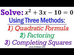 How To Solve Quadratic Equations