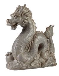 Living Dragon Statue Lawn Ornament