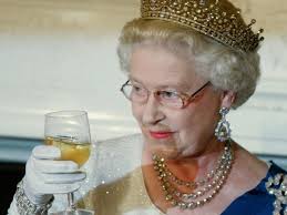 Queen Elizabeth Drinks Champagne Before