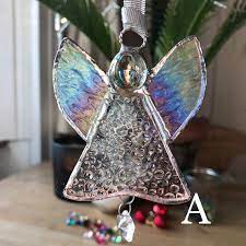 Gorgeous Stained Glass Angel Suncatcher