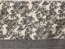 Tailored Toile Double Valance Pocket