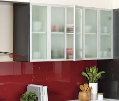 frosted glass door kaboodle kitchen