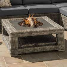 life aya fire pit coffee table in camel