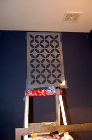 How To Stencil On A Textured Wall Makely