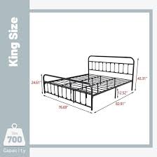 Metal Bed Frame With Headboard No