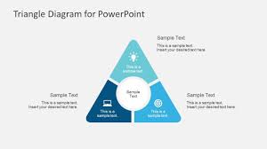 Round Point Flat Triangle Powerpoint Diagram Flow Chart