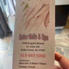 color nails spa 1428 brogden woods
