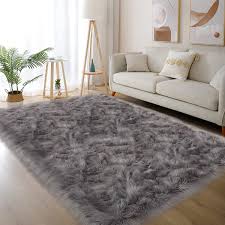 sheepskin faux fur non skid area rugs