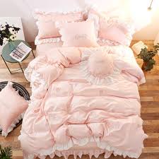 Pink White Green Princess Bedding Set