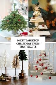 14 diy tabletop christmas trees that