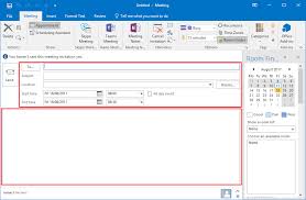 create a meeting in outlook 2016 for