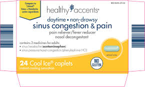 Healthy Accents Sinus Congestion And Pain Day Time Tablet