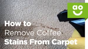remove coffee stains from a carpet
