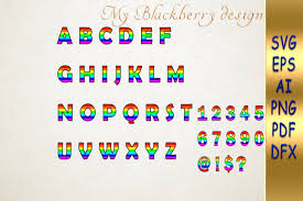 1 Gay Pride Alphabet Png Designs Graphics