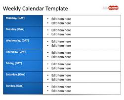 Free Weekly Blank Calendar Template For Powerpoint Free Powerpoint