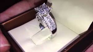 Princess Cut Diamond Engagement Ring Vs2 Clarity Grade