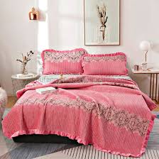 twin size velvet bed cover blanket