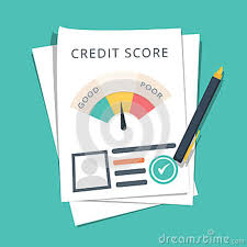 Credit Score Document Concept Sheet Of Personal Budget
