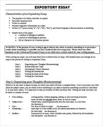 General Expository Essay Example Examples Of Expository Writing