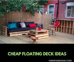 A floating, or freestanding deck, is one that can be placed virtually anywhere in any yard, regardless of layout or space. 21 Easy And Inexpensive Floating Deck Ideas For Your Backyard