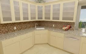 recessed kitchen corner cabinet