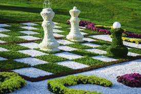 how to make an outdoor chessboard