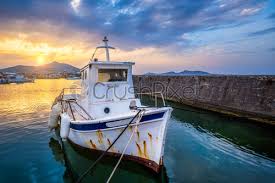 Verified music downloads train drops of jupiter full album in zip or rar files. Old Fishing Boat In Port Of Naousa On Sunset Paros Stock Photo Crushpixel