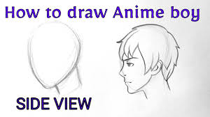 Maybe you would like to learn more about one of these? How To Draw Anime Boy Character Face Side View Easy Manga Anime Drawing Tutorial For Beginners Youtube