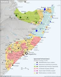 Somalia Control Map Timeline August 2017 Political