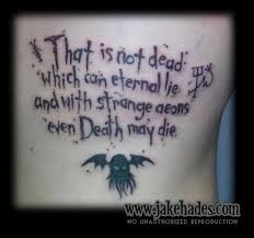 Best strange quotes selected by thousands of our users! Lovecraft Tattoo Writing Tattoos Tattoos Color Tattoo