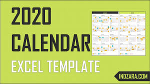 2021 kalender i excel regneark format. 2020 Excel Calendar Template Free Download 20 Calendar Designs Youtube
