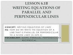 Ppt Lesson 6 1b Writing Equations Of