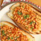baked beans on toast au fromage