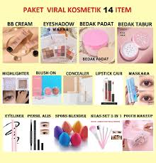 jual makeup 1 paket lengkap lakme