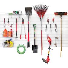 There are also small hooks under the large hangers to hold up to 8 more tools for up to 16. The Best Products For Organizing Lawn And Garden Tools In The Garage Hgtv