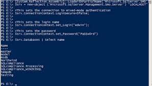 powers and sql server authentication