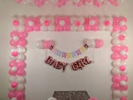 pink white balloons decoration to