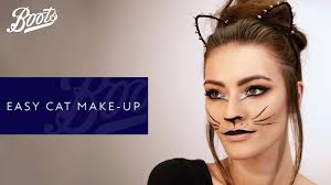 easy halloween cat make up tutorial boots